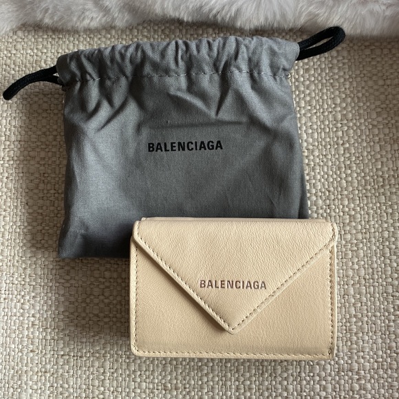 New Authentic Balenciaga Mini Papier Card Case Trifold Wallet - Picture 1 of 6